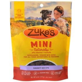 Zukes Mini Naturals Dog Treat - Wild Rabbit Recipe (size: 6 oz)
