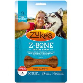 Zukes Z-Bones Dental Chews - Clean Carrot Crisp (size: Regular (8 Pack - 12 oz))