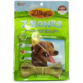 Zukes Z-Bones Dental Chews - Clean Apple Crisp (size: Large (6 Pack - 15 oz))
