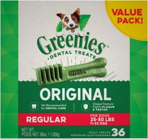 Greenies Regular Dental Dog Treats (size: 36 count)