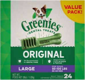 Greenies Large Dental Dog Treats (size: 24 count)