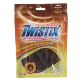 Twistix Wheat Free Dog Treats - Peanut Butter & Carob Flavor (size: Large - For Dogs 30 lbs & Up - (5.5 oz))