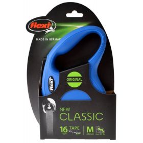 Flexi New Classic Retractable Tape Leash - Blue (size: Medium - 16' Tape (Pets up to 55 lbs))