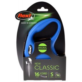 Flexi New Classic Retractable Cord Leash - Blue (size: Small - 16' Lead (Pets up to 26 lbs))