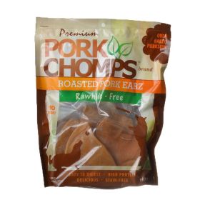 Pork Chomps Roasted Pork Skin Pig Earz (size: 10 Pack)