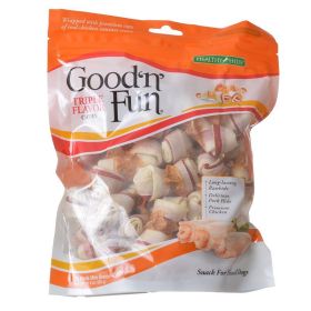 Healthy Hide Good 'n' Fun Triple-Flavor Bones - Beef, Pork & Chicken (size: Mini - 25 Pack)