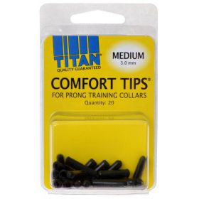 Titan Comfort Tips for Prong Training Collars (size: Medium (3.0 mm) - 20 Count)