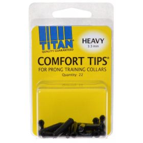 Titan Comfort Tips for Prong Training Collars (size: Heavy (3.3 mm) - 22 Count)