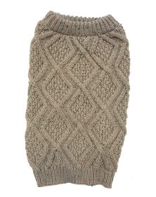 Outdoor Dog Fisherman Dog Sweater - Taupe (size: Small (10"-14" Neck to Tail))