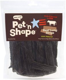 Pet 'n Shape Natural Beef Lung Strips Dog Treats (size: 12 oz)