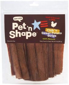 Pet 'n Shape Natural Chik 'n Sweet Potato Strips Dog Treats (size: 14 oz)