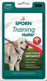 Sporn Original Training Halter for Dogs - Black (size: large)