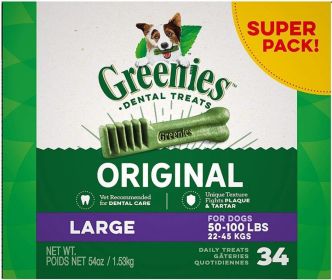 Greenies Large Dental Dog Treats (size: 34 count)