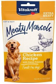 Vitakraft Meaty Morsels Mini Chicken Recipe with Sweet Potato Dog Treat (size: 4.2 oz)