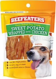 Beefeaters Oven Baked Sweet Potato Wrapped with Chicken Dog Treat (size: 12 oz)