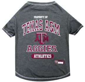 Pets First Texas A & M Tee Shirt for Dogs and Cats (size: small)